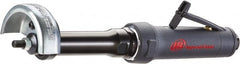 Ingersoll-Rand - 3" Wheel Diam, 18,000 RPM, Pneumatic Angle & Disc Grinder - 3/8-24 Spindle, 14 CFM, Rear Exhaust - Exact Tooling