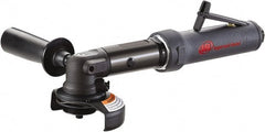 Ingersoll-Rand - 4" Wheel Diam, 13,500 RPM, Pneumatic Angle & Disc Grinder - 3/8-24 Spindle, 22 CFM, Rear Exhaust - Exact Tooling