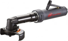Ingersoll-Rand - 4" Wheel Diam, 14,500 RPM, Pneumatic Angle & Disc Grinder - 3/8-24 Spindle, 22 CFM, Rear Exhaust - Exact Tooling