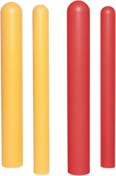 UltraTech - 7" Wide x 52" High, 7" Bollard Cover - Yellow, Polyethylene, Smooth Surface - Exact Tooling