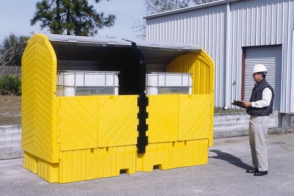UltraTech - IBC Storage Lockers Type: IBC Pallet Number of Totes: 2 - Exact Tooling