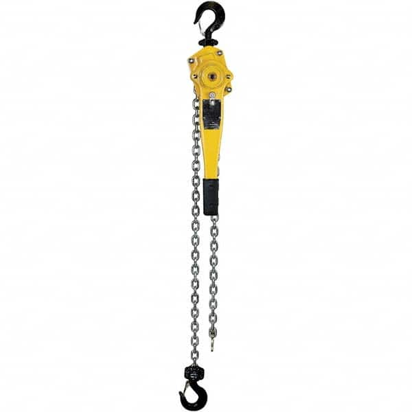 OZ Lifting Products - 3,000 Lb Capacity, 10' Lift Height, Chain Lever Hoist with Overload Protection - Exact Tooling