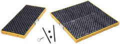 UltraTech - 35 Gal Sump, 10,000 Lb Capacity, 4 Drum, Polyethylene Spill Deck or Pallet - 55" Long x 55" Wide x 4" High, Low Profile, 2 x 4 Drum Configuration - Exact Tooling