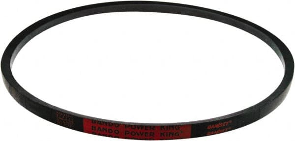 Bando - Section A, 1/2" Wide, 90" Outside Length, V-Belt - Black, Power King, No. A88 - Exact Tooling