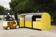 UltraTech - 355 Gallon Sump, IBC Pallet - 136 Inch Long x 64 Inch Wide x 88 Inch High, 3 Totes - Exact Tooling