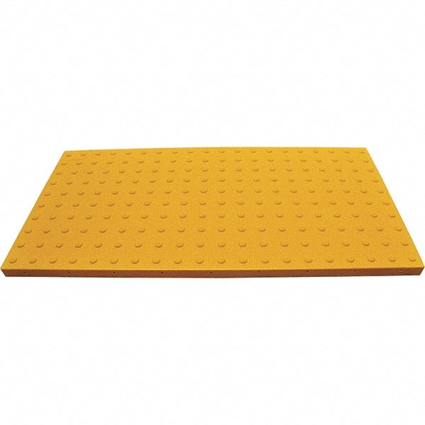UltraTech - 5 Ft. Long x 2 Ft. Wide, Urethane Surface, Molded Bubble Entrance Matting - Outdoor, Heavy Traffic, Urethane, Yellow - Exact Tooling