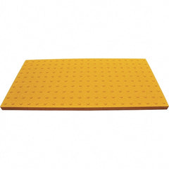 UltraTech - 5 Ft. Long x 2 Ft. Wide, Urethane Surface, Molded Bubble Entrance Matting - Outdoor, Heavy Traffic, Urethane, Yellow - Exact Tooling