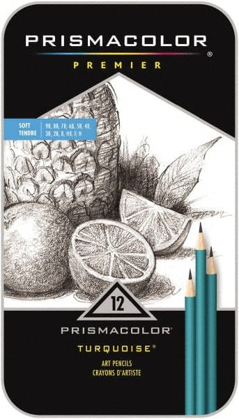 Prismacolor - 2B, 3B, 4B, 5B, 6B, 7B, 8B, 9B, B, F, H, HB Graphite Pencil - Graphite - Exact Tooling