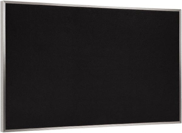 Ghent - 46-1/2" Wide x 36" High Open Cork Bulletin Board - Rubber, Black - Exact Tooling