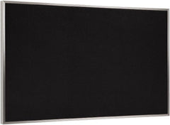 Ghent - 46-1/2" Wide x 36" High Open Cork Bulletin Board - Rubber, Black - Exact Tooling