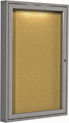 Ghent - 96-1/2" Wide x 48-1/2" High Open Cork Bulletin Board - Rubber, Confetti (Color) - Exact Tooling