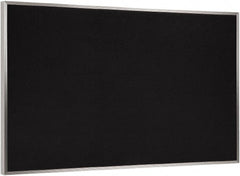 Ghent - 72-1/2" Wide x 48-1/2" High Open Cork Bulletin Board - Rubber, Black - Exact Tooling