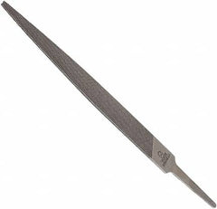 Anglo American - 4" Long, Bastard Cut, Warding American-Pattern File - Double Cut, 0.06" Overall Thickness, Tang - Exact Tooling