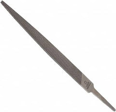 Anglo American - 6" Long, Bastard Cut, Warding American-Pattern File - Double Cut, 0.08" Overall Thickness, Tang - Exact Tooling