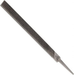 Anglo American - 8" Long, Second Cut, Mill American-Pattern File - Single Cut, 0.14" Overall Thickness, Tang - Exact Tooling