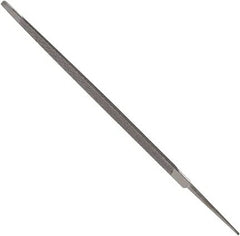 Anglo American - 6" Long, Bastard Cut, Taper American-Pattern File - Single Cut, 0.24" Overall Thickness, Tang - Exact Tooling