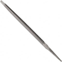 Anglo American - 8" Long, Bastard Cut, Taper American-Pattern File - Single Cut, 0.48" Overall Thickness, Tang - Exact Tooling