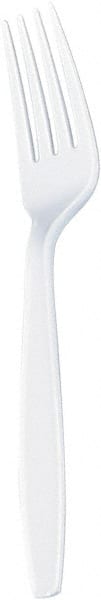 Dixie - Dixie Plastic Tableware, Heavyweight Forks - White - Exact Tooling