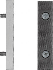 Irwin - 8" Wide x 1-1/2" High x 1" Thick, Flat/No Step Vise Jaw - Fixed Jaw, Compatible with 8" Record Bench Vises - Exact Tooling