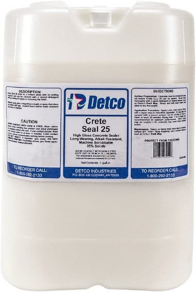 Detco - 5 Gal Container Glossy Clear Sealer - 400 Sq Ft/Gal Coverage, <100 g/L g/L VOC Content - Exact Tooling