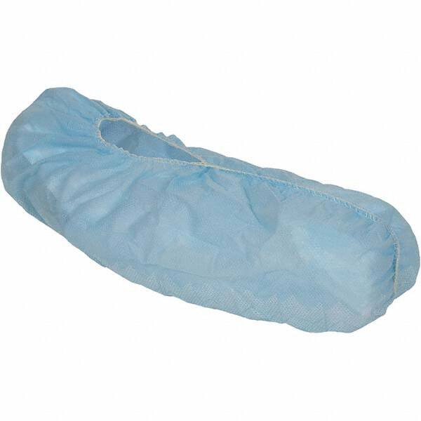 KleenGuard - Size Universal, Spunbond, Non-Skid Shoe Cover - Blue, Non-Chemical Resistant - Exact Tooling