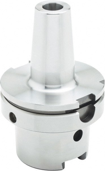 Parlec - 3/4" Hole Diam, HSK100A Taper Shank Shrink Fit Tool Holder & Adapter - 4.13" Projection, 1.3" Nose Diam, 2.05" Clamping Depth, 15,000 RPM, Through Coolant - Exact Tooling