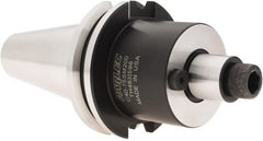 Parlec - CAT40 Taper Shank 3/4" Pilot Diam Shell Mill Holder - 2" Flange to Nose End Projection, 1-3/4" Nose Diam, Through-Spindle Coolant - Exact Tooling