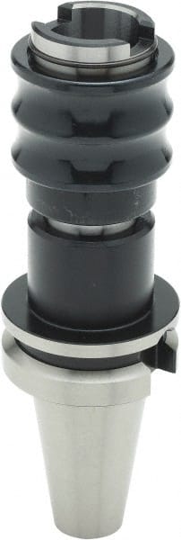 Parlec - BT40 Taper Shank Tension & Compression Tapping Chuck - 5/16 to 7/8" Tap Capacity, 5.19" Projection, Size 2 Adapter, Quick Change, Through Coolant - Exact Tooling