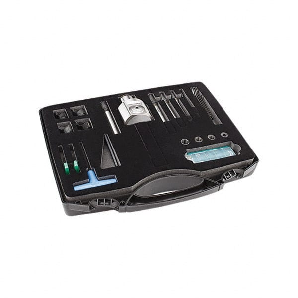 Parlec - 2.52 Inch Body, 5/8 Inch Boring Bar Hole Diameter, Manual Single Cutter Boring Head - 0.354 to 1.89 Inch Bore Diameter, Integral Shank, Modular Connection Shank - Exact Tooling