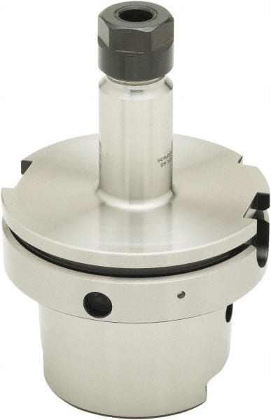 Parlec - 1mm to 13mm Capacity, 3.94" Projection, HSK100A Hollow Taper, ER20 Collet Chuck - 0.0002" TIR, Through-Spindle - Exact Tooling