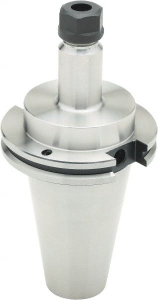 Parlec - 0.5mm to 10mm Capacity, 4" Projection, CAT50 Taper Shank, ER16 Collet Chuck - 8" OAL - Exact Tooling