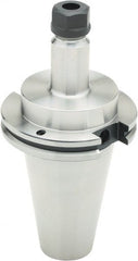 Parlec - 0.5mm to 10mm Capacity, 4" Projection, CAT50 Taper Shank, ER16 Collet Chuck - 8" OAL - Exact Tooling