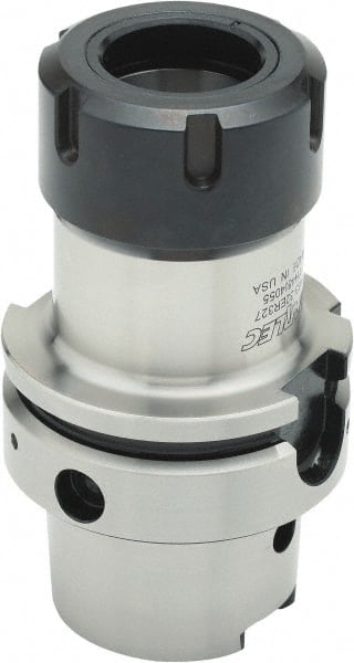 Parlec - 1mm to 16mm Capacity, 83mm Projection, HSK63A Hollow Taper, ER25 Collet Chuck - 0.0002" TIR, Through-Spindle - Exact Tooling