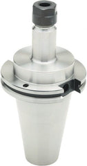 Parlec - 0.5mm to 10mm Capacity, 4.12" Projection, CAT50 Taper Shank, ER16 Collet Chuck - 8.12" OAL - Exact Tooling