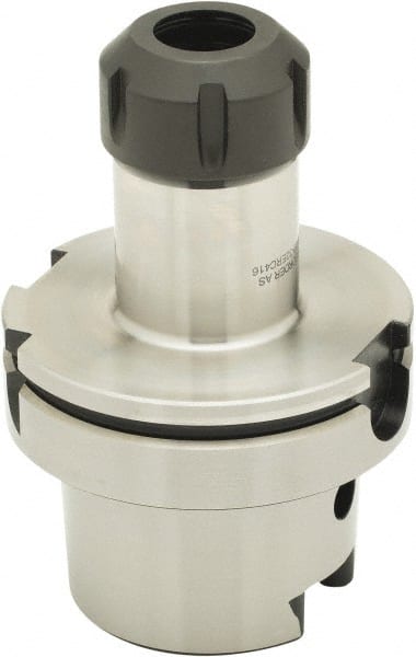 Parlec - 3mm to 30mm Capacity, 4.16" Projection, HSK100A Hollow Taper, ER40 Collet Chuck - 0.0002" TIR, Through-Spindle - Exact Tooling