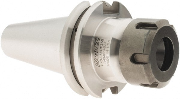Parlec - 1mm to 16mm Capacity, 2-1/2" Projection, CAT40 Taper Shank, ER25 Collet Chuck - 5.19" OAL - Exact Tooling