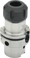 Parlec - 1mm to 13mm Capacity, 4.16" Projection, HSK63A Hollow Taper, ER20 Collet Chuck - 0.0002" TIR, Through-Spindle - Exact Tooling