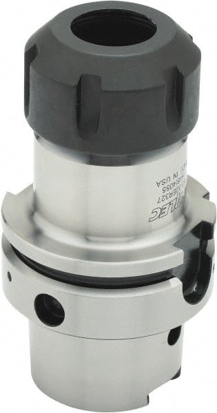 Parlec - 3mm to 30mm Capacity, 4.16" Projection, HSK63A Hollow Taper, ER40 Collet Chuck - 0.0002" TIR, Through-Spindle - Exact Tooling