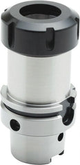 Parlec - 3mm to 30mm Capacity, 3.94" Projection, HSK63A Hollow Taper, ER40 Collet Chuck - 0.0002" TIR, Through-Spindle - Exact Tooling