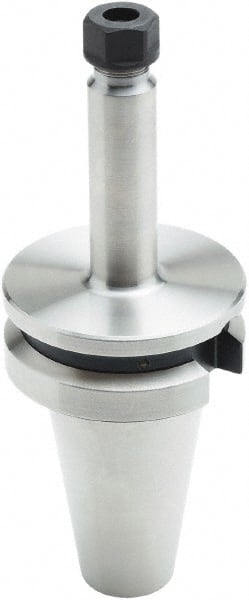 Parlec - 0.5mm to 7mm Capacity, 4" Projection, BT40 Taper Shank, ER11 Collet Chuck - 6.58" OAL - Exact Tooling