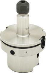 Parlec - 0.5mm to 10mm Capacity, 6.52" Projection, HSK100A Hollow Taper, ER16 Collet Chuck - 0.0002" TIR, Through-Spindle - Exact Tooling