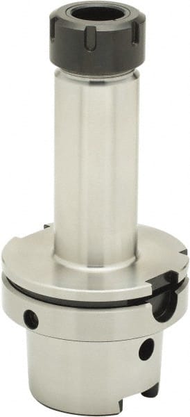 Parlec - 2mm to 20mm Capacity, 6.42" Projection, HSK100A Hollow Taper, ER32 Collet Chuck - 0.0002" TIR, Through-Spindle - Exact Tooling
