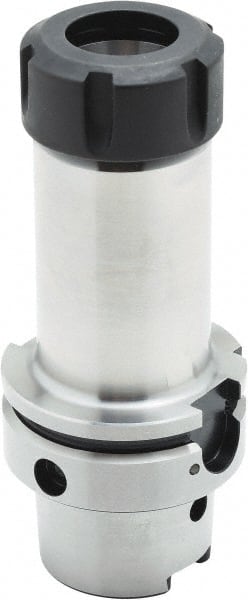 Parlec - 1mm to 16mm Capacity, 80mm Projection, HSK63A Hollow Taper, ER25 Collet Chuck - 0.0002" TIR, Through-Spindle - Exact Tooling