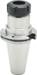 Parlec - 3mm to 30mm Capacity, 4" Projection, CAT50 Taper Shank, ER40 Collet Chuck - 8" OAL - Exact Tooling