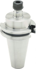 Parlec - 0.5mm to 7mm Capacity, 2-1/2" Projection, CAT40 Taper Shank, ER11 Collet Chuck - 5.19" OAL - Exact Tooling
