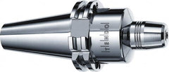 Schunk - CAT40 Taper Shank, 10mm Hole Diam, Hydraulic Tool Holder/Chuck - 30mm Nose Diam, 101.6mm Projection, 29.1mm Clamp Depth, 25,000 RPM, Through Coolant - Exact Tooling