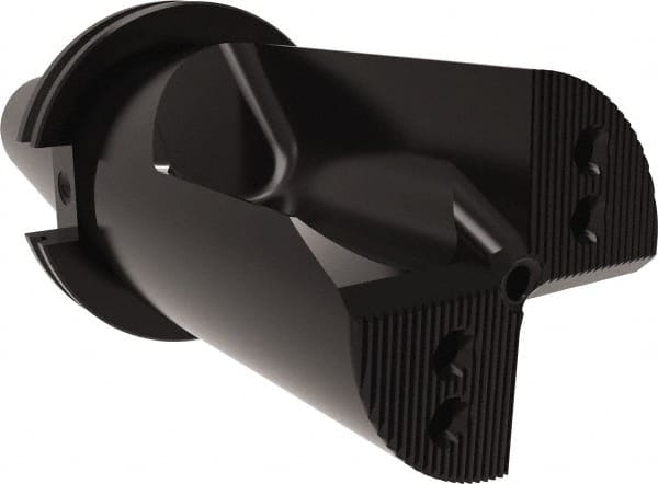 Allied Machine and Engineering - 3-1/2" Max Drill Depth, 1xD, 3.2" Diam, Indexable Insert Drill - 3 Inserts, CAT50 Taper Shank - Exact Tooling