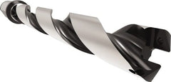 Allied Machine and Engineering - Series 29, 29 to 31.99mm Diam, 32mm Diam Straight Shank with Flange, Helical Flute Spade Drill - 223.9mm Max Depth, 264.1mm Body Length, 324.1mm OAL, Standard Length, Through Coolant - Exact Tooling
