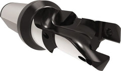 Allied Machine and Engineering - 18 to 19.99mm Diam, Straight Shank, 25.4mm Body Shank Diam, Combo Chamfer and Countersink Drill - TCMT 110204 Insert, 113.9mm OAL - Exact Tooling