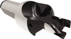 Allied Machine and Engineering - 11 to 11.99mm Diam, Straight Shank, 15.88mm Body Shank Diam, Combo Chamfer and Countersink Drill - TCMT 110204 Insert, 90.09mm OAL - Exact Tooling